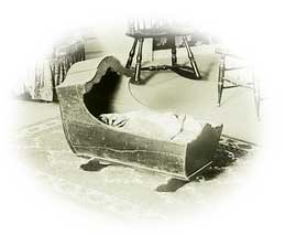 Antique Hooded Cradle