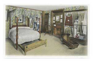 Dorothy Quincy Room, Showing Trundle Bed, Hancock-Clarke House, Lexington, Mass.
