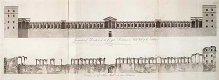 Geometrical Elevation of the Crypto Porticus, or South Wall of the Palace