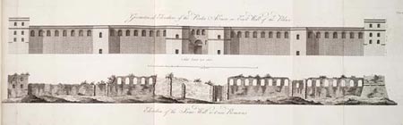 Geometrical Elevation of the Porta Aenea, or East Wall of the Palace