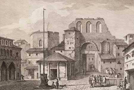 View of the Porta Ferrea