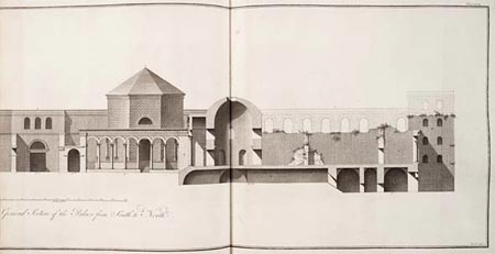 General Section of the Palace from South to North