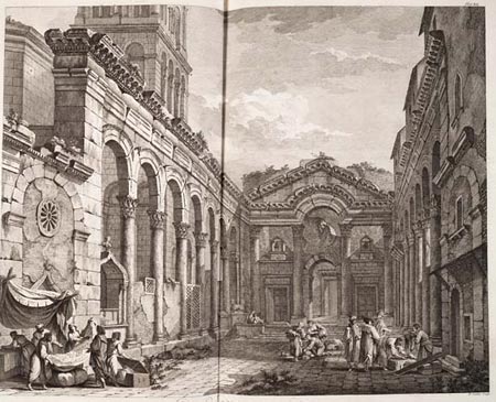 View of the Peristylium of the Palace