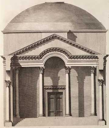Elevation of the Portico to the Vestibulum