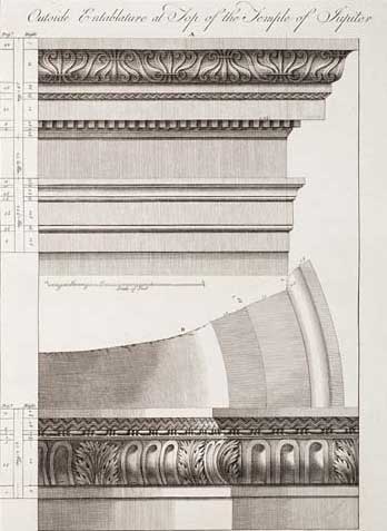 Temple of Jupiter Entablature