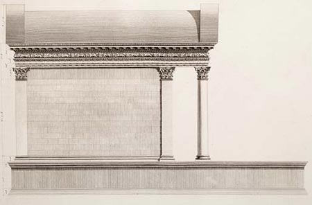 Lateral Elevation of the Temple of Aesculapius