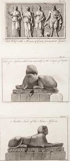 Bas Relief & View of a Sphinx