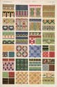 Chinese Ornaments painted on Porcelain, and on Wood, and from Woven Fabrics