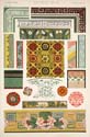 Chinese Ornaments painted on Porcelain, and on Wood, and from Woven Fabrics