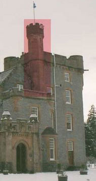 A Turret on a Baronial House in Scotland