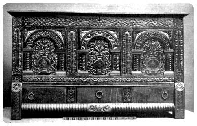 Oak Chest with Drawers