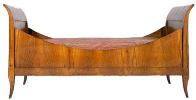Biedermeier Sleigh Bed