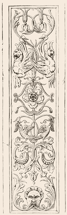 Soffite Panel, from one of the Genoese Palaees